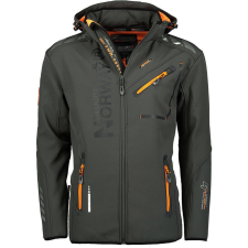Geographical Norway férfi kabát ROYAUTE softshell, XXL Sötétszürke férfi kabát, dzseki