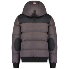  GEOGRAPHICAL NORWAY férfi kabát VOLVA MEN JKT 005 téli, steppelt kabát kapucnival, XL Sötétszürke