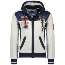 Geographical Norway férfi pulóver GEDAY MEN SAM 100, L Szürke férfi pulóver, kardigán