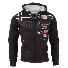 Geographical Norway kapucnis férfi GARADOCK oversize, L Fekete férfi pulóver, kardigán