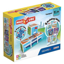 Geomagworld Geomag magicube: közlekedés mágneses építőkocka szett - 4 db-os geomag