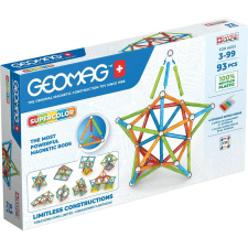 Geomagworld Geomag Supercolor Recycled 93 darabos készlet kreatív és készségfejlesztő