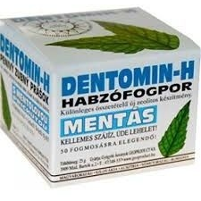 Geoproduct Dentomin-H mentás fogpor 25g fogápoló szer
