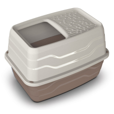  Georplast Salto fedeles macska WC tetőnyílással 56x40x38cm bézs macskatoalett