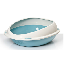  Georplast Shuttle íves macska WC kerettel M 57x40x19cm kék macskatoalett
