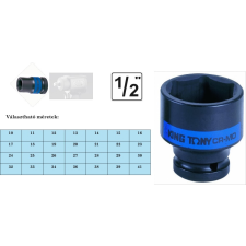  Gépi dugókulcs fej 6 lapú rövid 1/2" 32 mm dugókulcs