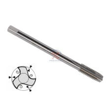  Gépi menetfúró M12 X 1,0 HSS-Co 5 DIN 374 menetmetsző, menetfúró