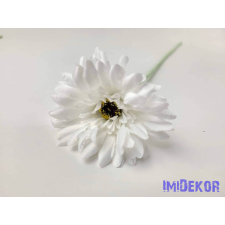  Gerbera élethű hamvas szárú selyemvirág 52 cm - Fehér dekoráció
