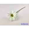  Gerbera szálas selyemvirág 42 cm - Fehér