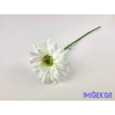  Gerbera szálas selyemvirág 42 cm - Fehér dekoráció