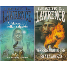 Gesta Kiadó A felakasztott indián szigetén + Véresszakállú Leif és a lávamező (2 db regény) - Leslie L. Lawrence antikvárium - használt könyv