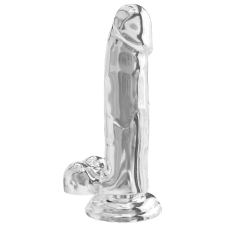 Get Real TOYJOY Valósághű Dildo Diamond Dick 15.5 x 4cm átlátszó műpénisz, dildó