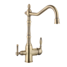 GetWell Heron 2 karos, 3 utas Konyhai csap víztisztítókhoz Bronz színben csaptelep