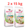 GetWild Panzi GetWild Adult Sensitive Lamb&amp;rice with apple (bárány-rizs almával) száraztáp - Érzékeny emésztésű, búzamentes szárazeledel felnőtt kutyák részére 2x15kg