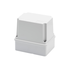 Gewiss GW44216 műanyag falon kivüli kötődoboz 150x110x140 magasított teli fedéllel, simafalú, IP56 világosszürke villanyszerelés