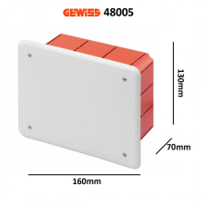 Gewiss kötődoboz süllyesztett 196x152x70 IP40 GW48006 villanyszerelés