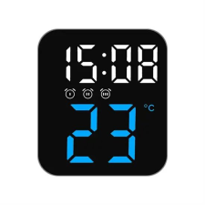  GH8015 LED óra /ébresztő, hőmérő/ [Szín: kék] ébresztőóra