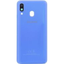  GH82-19406C Gyári akkufedél hátlap - burkolati elem Samsung Galaxy A40, kék mobiltelefon, tablet alkatrész