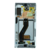  GH82-20900A Samsung Galaxy Note10 Plus fehér OEM LCD kijelző érintővel kerettel, előlap