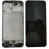  GH82-22405A Gyári Samsung Galaxy M31 / M31 Prime fekete LCD kijelző érintővel kerettel előlap