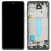 GH82-26912C Samsung Galaxy A52 / A52 5G / A52s 5G OLED kijelző érintővel fekete kerettel előlap (vastag kávás, kis kijelzős)