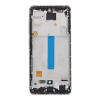  GH82-26912C Samsung Galaxy A52 / A52 5G / A52s 5G TFT LCD kijelző érintővel Ezüst kerettel, előlap (ujjlenyomat olvasó támogatás nélkül)