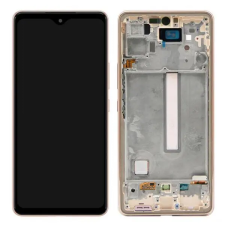  GH82-28024C Samsung Galaxy A53 5G Rózsaszín OLED kijelző érintővel kerettel előlap mobiltelefon, tablet alkatrész