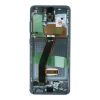  GH82-31432B Samsung Galaxy S20 / S20 5G szürke OEM OLED kijelző érintővel kerettel, előlap