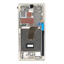  GH96-15833B Gyári Samsung Galaxy S23 Ultra Krém színű középső keret mobiltelefon, tablet alkatrész