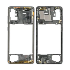  GH98-44756A Samsung Galaxy A71 fekete középső keret (Prism Crush Black) mobiltelefon, tablet alkatrész