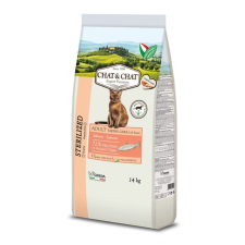 Gheda Gheda Chat&Chat Sterilized - Salmon 14 kg macskaeledel