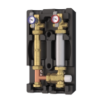 Giacomini R586RY114 Hidraulikus blokk, 1˝ kevert kőr, termosztatikus keverőszeleppel, szivattyú nélkül, szigetelve, hőmérőkkel hűtés, fűtés szerelvény