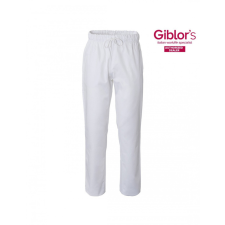 Giblor's Fehér gumisderekú szakácsnadrág - PLUTONE munkaruha