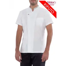 Giblor's szakácskabát - fehér, rövid ujjú, ICE COOL