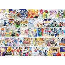 Gibsons puzzle egy év Nagy-Britanniában 1000 darab puzzle, kirakós