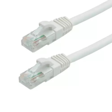  Gigabit Patch kábel UTP CAT6 26AWG, LSZH, 0,5m, fehér kábel és adapter