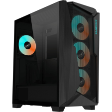 Gigabyte C301 GLASS Midi Tower Fekete (GB-C301G) számítógép ház