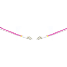 Gigalight Fiber Optic LC Összekötő Rózsaszín 50cm LCU-LCU-OM4-0.5M-D kábel és adapter