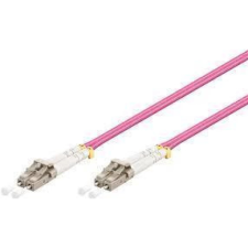 Gigalight Fiber Optic LC/UPC Összekötő Rózsaszín 1m LCU-LCU-OM4-1M-D kábel és adapter