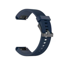 Gigapack 20mm szilikon, QuickFit csatlakozású Garmin pótszíj rombusz mintás sötétkék (GP-149214) okosóra kellék