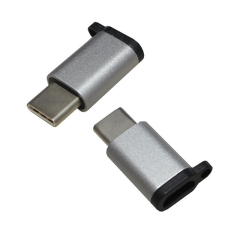 Gigapack Adapter (microUSB - Type-C, töltéshez, adatátvitel) EZÜST (5996457581450) kábel és adapter