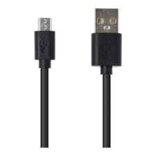 Gigapack Adatkábel és töltő (USB - microUSB,100cm) FEKETE (GP-25856) kábel és adapter