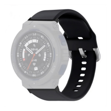 Gigapack Amazfit Active Edge pótszíj (egyedi méret, szilikon) fekete okosóra kellék