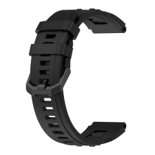 Gigapack Amazfit T-Rex Ultra Pótszíj (egyedi méret, szilikon, dupla bújtató) FEKETE okosóra kellék