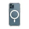 Gigapack Apple iPhone 12 Pro Max szilikon telefonvédő (mágneses, közepesen ütésálló, MagSafe kompatibilis) átlátszó