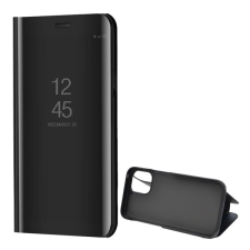 Gigapack Apple iPhone 12 tok álló (aktív Flip, oldalra nyíló, tükrös felület) fekete tok és táska