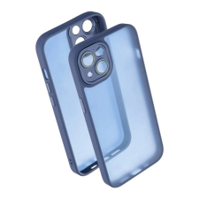 Gigapack Apple iPhone 13 szilikon telefonvédő (ütésállóság, akril hátlap, kameravédő) sötétkék tok és táska