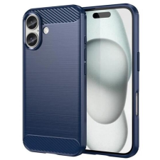 Gigapack Apple iPhone 16 szálcsiszolt, karbon mintás tok sötétkék (GP-160161) (GP-160161) tok és táska