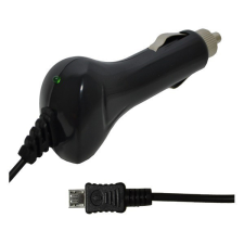 Gigapack Autós töltő (5V / 1000 mA + beépített microUSB kábel) FEKETE (TFK-CC-062) mobiltelefon kellék