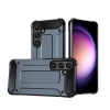 Gigapack Defender műanyag telefonvédő (ütésállóság, légpárnás sarok, szilikon belső, fémhatás) SÖTÉTKÉK Samsung Galaxy S24 (SM-S921)